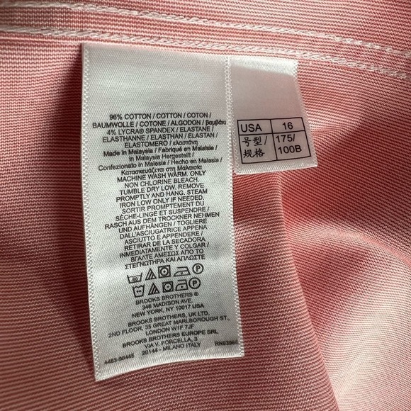 Brooks Brothers Madison Fit Micro Striped Relaxed Fit Non Iron Dress Shirt NWT - Picture 5 of 6